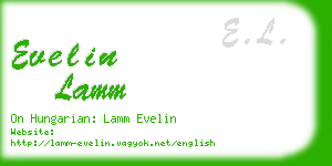 evelin lamm business card